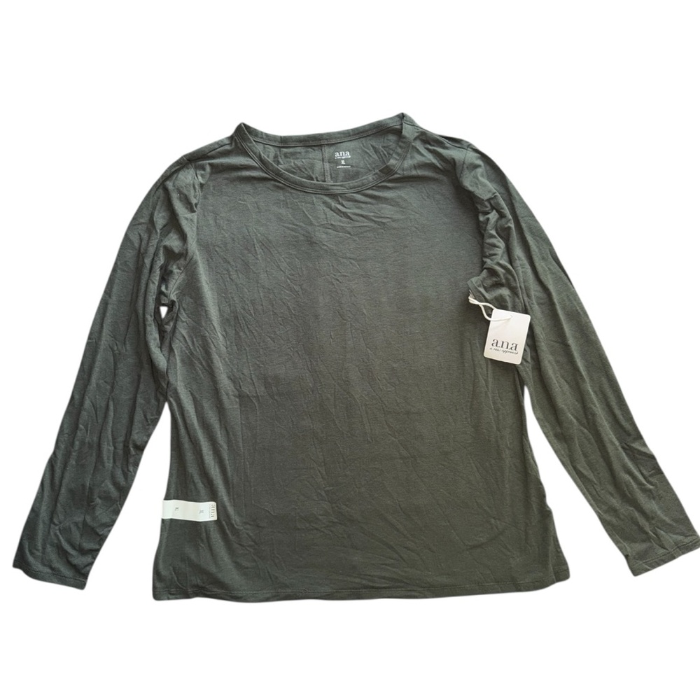 a.n.a olive green Long Sleeve Top